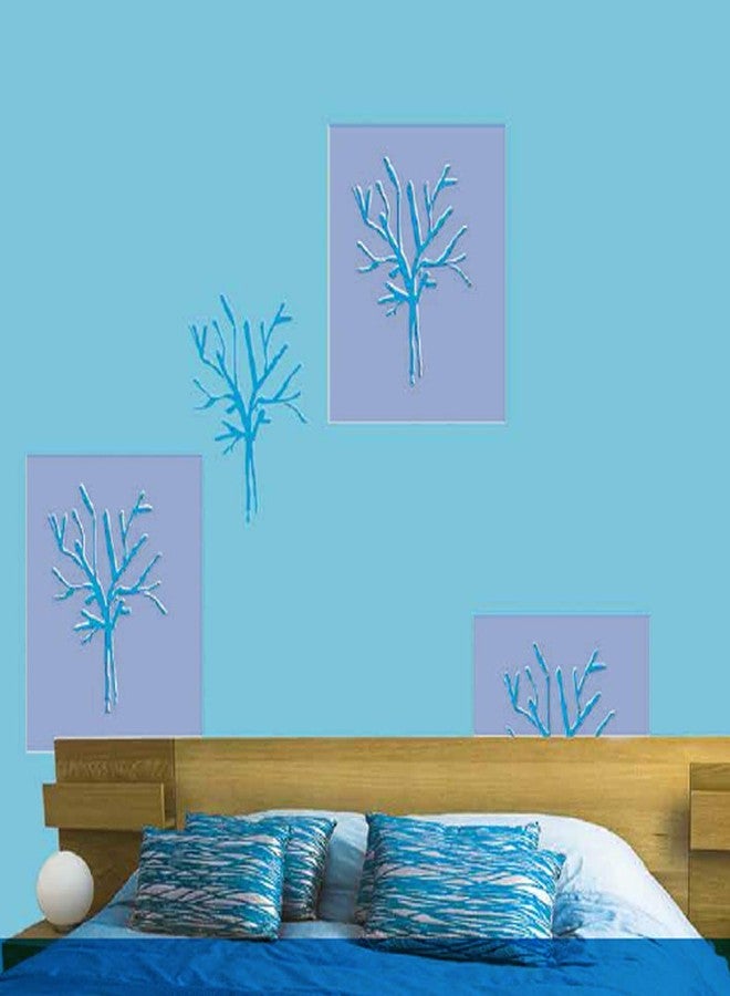 بيرجر استنسل بلاستيكي من بيرجر بينتس بتصميمات أوراق الشجر الحريرية، مقاس 7.87 × 7.87 بوصة (متعدد الألوان، عبوة من قطعتين) - Image 3